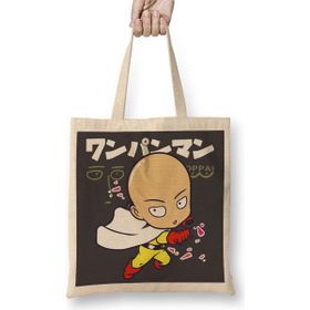 Baskı Dükkanı Anime One Punch Man Bez Çanta