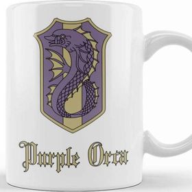 Baskı Dükkanı Anime Shachihoko Manga Black Clover Purple Orca Badge Kupa Bardak