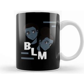 Baskı Dükkanı Anime Style Black Lives Matter Kupa