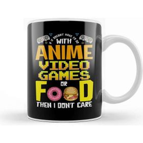 Baskı Dükkanı Anime Video Games Or Food Or I Don&#039;t Care Kupa