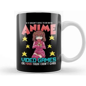 Baskı Dükkanı Anime Video Games Or Food Or I Don&#039;t Care Kupa