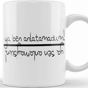 Baskı Dükkanı Anlamayisun Karadeniz Ya Ben Anlatamadum Ya Sen Anlamayisun Kupa Bardak