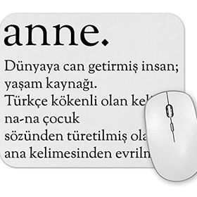 Baskı Dükkanı Anne Kelime Mouse Pad