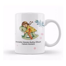 Baskı Dükkanı Anneler Günü Annelere Hediye 019 Kupa