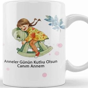 Baskı Dükkanı Anneler Günü Annelere Hediye 019 Kupa