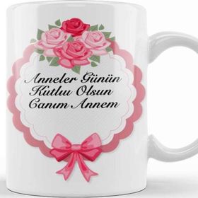 Baskı Dükkanı Anneler Günü Annelere Hediye 021 Kupa