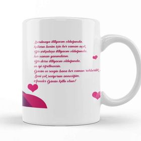 Baskı Dükkanı Anneler Günü Annelere Hediye 041 Kupa
