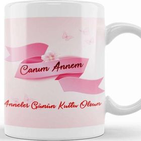 Baskı Dükkanı Anneler Günü Annelere Hediye Kupa