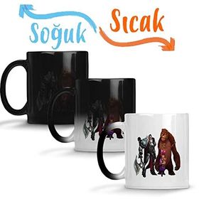 Baskı Dükkanı Annie E Darius League of Legends Lol Sihirli Porselen Kupa