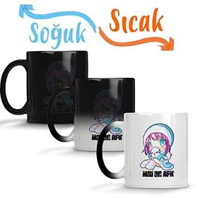 Baskı Dükkanı Annie Mid Or Afk Sihirli Porselen Kupa