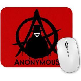 Baskı Dükkanı Anonymous Vfor Vendetta Kırmızı Mouse Pad