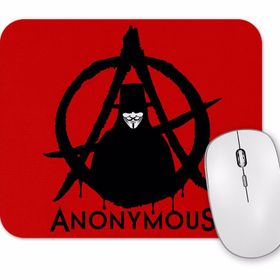 Baskı Dükkanı Anonymous Vfor Vendetta Kırmızı Mouse Pad