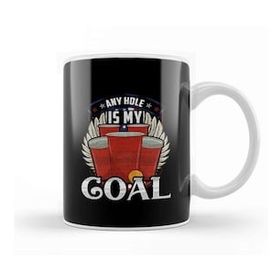 Baskı Dükkanı Any Hole Is My Goal Beer Pong Patriotic Usa Kupa
