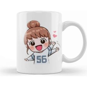 Baskı Dükkanı Anyeong Korean Lady Kupa