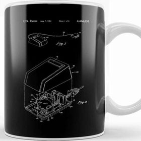 Baskı Dükkanı Apple Computer Mouse Patent Blueprint Kupa
