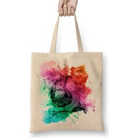 Baskı Dükkanı Aquarele Bird Bez Çanta