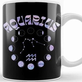 Baskı Dükkanı Aquarius Zodiac Sign Kupa
