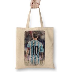Baskı Dükkanı Argentina De Messi Bez Çanta