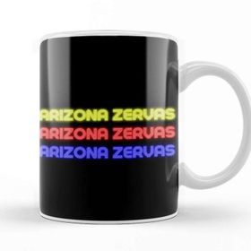 Baskı Dükkanı Arizona Vintage Retro Rainbow Style Kupa