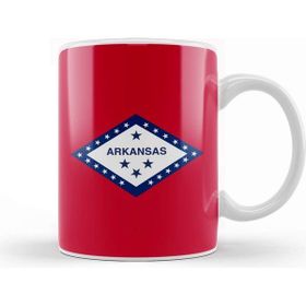 Baskı Dükkanı Arkansas State Flag Kupa