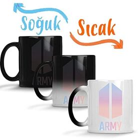 Baskı Dükkanı Army 03 Sihirli Porselen Kupa