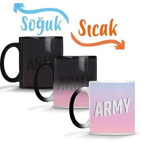 Baskı Dükkanı Army 04 Sihirli Porselen Kupa