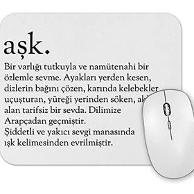 Baskı Dükkanı Ask Kelime Mouse Pad