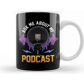 Baskı Dükkanı Ask Me About My Podcast Cute Podcasters Kupa