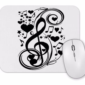 Baskı Dükkanı Ask Müzik Nota Mouse Pad