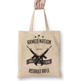 Baskı Dükkanı Assault Rifle Bez Çanta