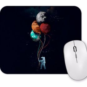 Baskı Dükkanı Astronaut Balonlu Mouse Pad
