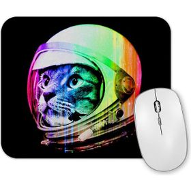 Baskı Dükkanı Astronot Cat Kedi Mouse Pad