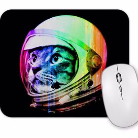 Baskı Dükkanı Astronot Cat Kedi Mouse Pad