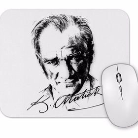 Baskı Dükkanı Atatürk İmzalı 1 Mouse Pad