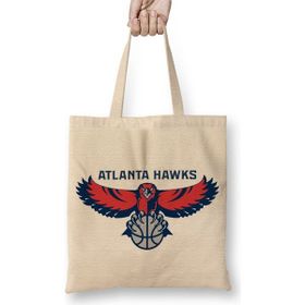 Baskı Dükkanı Atlanta Hawks Old School Bez Çanta