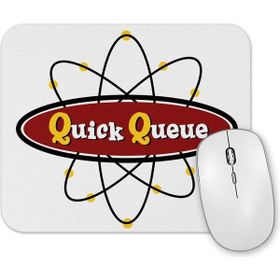 Baskı Dükkanı Atomic Symbol Quck Queue Logo Mouse Pad