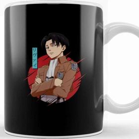 Baskı Dükkanı Attack On Titan Anime Captain Levi Porselen Kupa