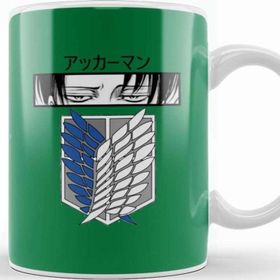 Baskı Dükkanı Attack On Titan Anime Levi Porselen Kupa