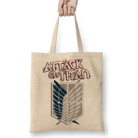 Baskı Dükkanı Attack On Titan Bez Çanta