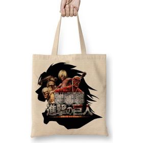 Baskı Dükkanı Attack On Titan Bez Çanta