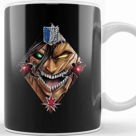 Baskı Dükkanı Attack On Titan Eren Vs Reiner Kupa