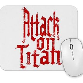 Baskı Dükkanı Attack On Titan Font Logo Mouse Pad