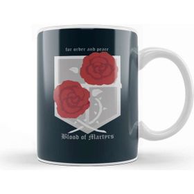 Baskı Dükkanı Attack on Titan Garrison Logo Kupa