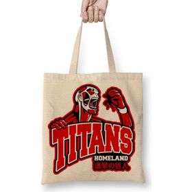 Baskı Dükkanı Attack On Titan Go Tıtans Bez Çanta