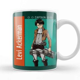 Baskı Dükkanı Attack on Titan Levi Ackerman Porselen Kupa