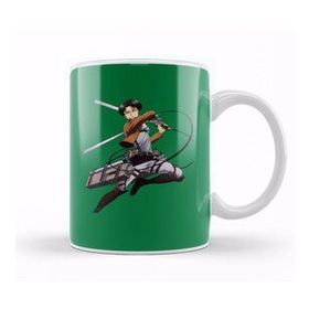 Baskı Dükkanı Attack On Titan Levi God Mode Porselen Kupa