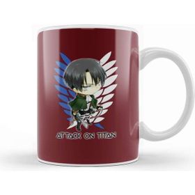 Baskı Dükkanı Attack on Titan Levi Porselen Kupa