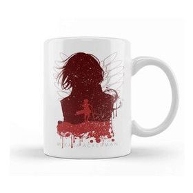 Baskı Dükkanı Attack On Titan Mikasa Ackerman Silhouette Porselen Kupa