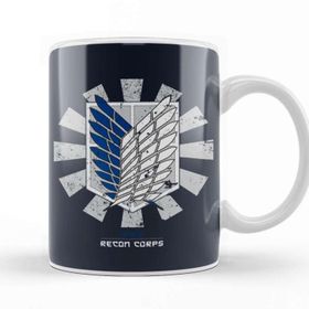 Baskı Dükkanı Attack on Titan Recon Corps Porselen Kupa