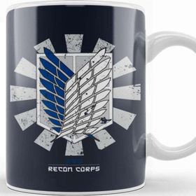 Baskı Dükkanı Attack on Titan Recon Corps Porselen Kupa